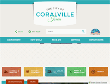 Tablet Screenshot of coralville.org